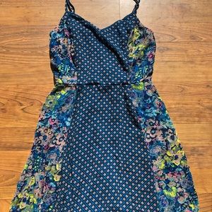 Floral/mixed print dress